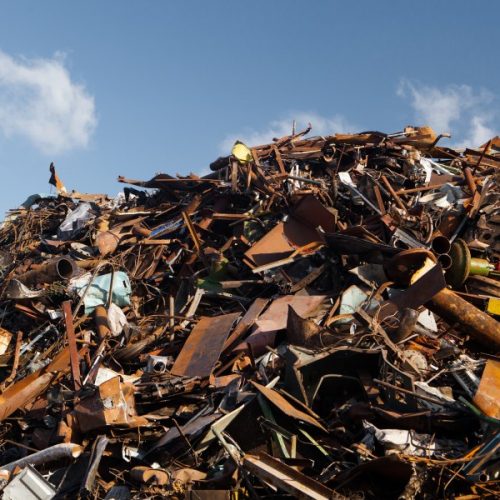 scrap metal heap